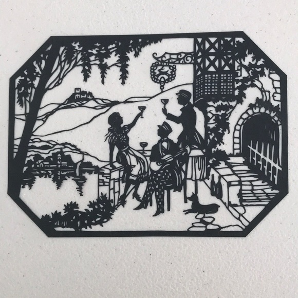 💖 Handmade PaperCut Silhouette Scherenschn… - Picture 1 of 6